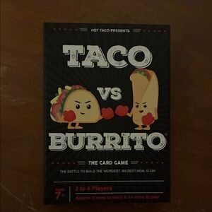 Taco vs Burrito Card Game